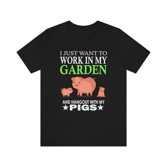 Garden And Pigs Shirt - garden and pig print design