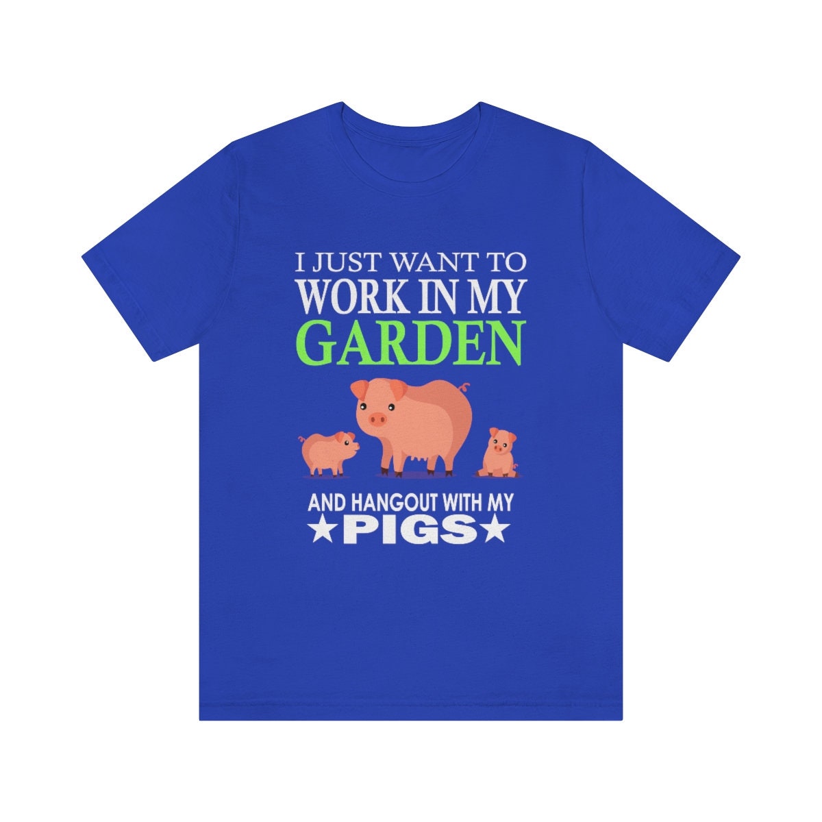 Work In My Garden With My Pigs Shirt, Pig Lover Shirt, Pig Shirt, Pig Funny Shirt, Pig Lover Gift, Pig Boy Girl T-Shirt Image 3