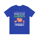 Work In My Garden With My Pigs Shirt, Pig Lover Shirt, Pig Shirt, Pig Funny Shirt, Pig Lover Gift, Pig Boy Girl T-Shirt Image 3