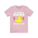 All I Care About Is Ducks And Like Maybe 3 People Shirt, Duck Lover Shirt, Duck Shirt, Duck Lover Gift, Duck Boy Girl T-Shirt Image 4