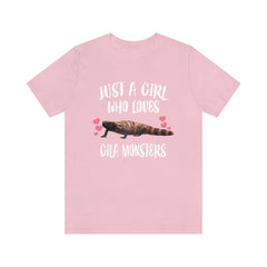Just A Girl Who Loves Gila Monsters Shirt - Gila Monster print design
