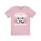 All I Care About Is Penguins And Like Maybe 3 People Shirt, Penguin  Lover Shirt, Penguin  Shirt, Funny Penguin  Gift, Boy Girl T-Shirt Image 4