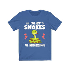 All I Care About Is Snakes Shirt, Snake Lover Shirt, Snake Shirt, Snake Owner Shirt, Snake Lover Gift, Snake Boy Girl T-Shirt Image 2