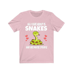 All I Care About Is Snakes Shirt, Snake Lover Shirt, Snake Shirt, Snake Owner Shirt, Snake Lover Gift, Snake Boy Girl T-Shirt Image 4