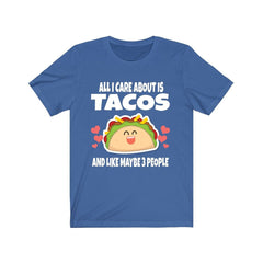All I Care About Is Tacos Funny Shirt - taco print design
