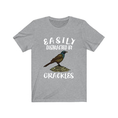 Easily Distracted By Grackles Birds Shirt - grackle print design