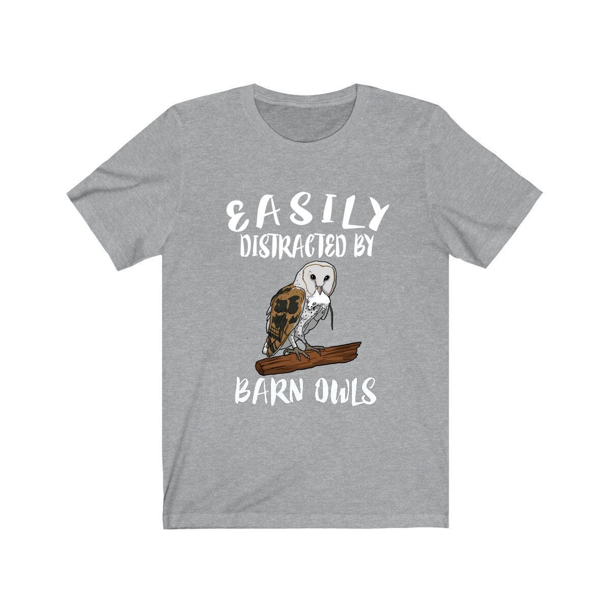 Easily Distracted By Barn Owls Shirt, Barn Owl Lover Shirt, Owl Shirt, Owl Lover Gift, Animal Adult Toddler Kids T-Shirt Image 3