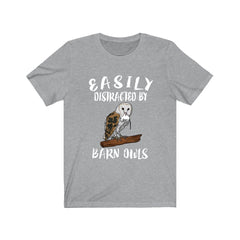 Easily Distracted By Barn Owls Shirt - barn owl print design