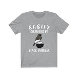 Easily Distracted By Black Phoebes Shirt, Black Phoebe Lover Shirt, Birding Shirt, Bird Lover Gift, Animal Adult Toddler Kids T-Shirt Image 1