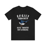 Easily Distracted By Black-throated blue Warblers Shirt, Warbler Bird Shirt, Birding Shirt, Animals Adult Toddler Infant Kids Gift T-Shirt Image 2