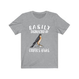 Easily Distracted By Cooper's Hawk Shirt, Hawk Shirt, Hawk Lover Shirt, Birding Shirt, Bird Lover Gift, Animal Gift Image 3