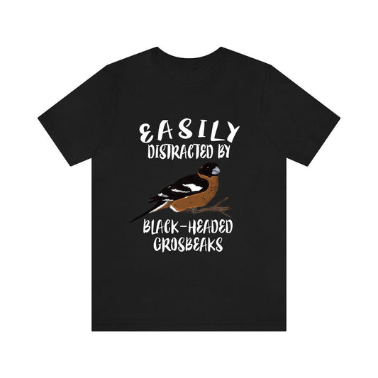 Easily Distracted By Grosbeaks Bird Shirt - grosbeak print design