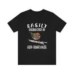 Easily Distracted By Golden-Crowned Kinglets Shirt - Kinglet print design