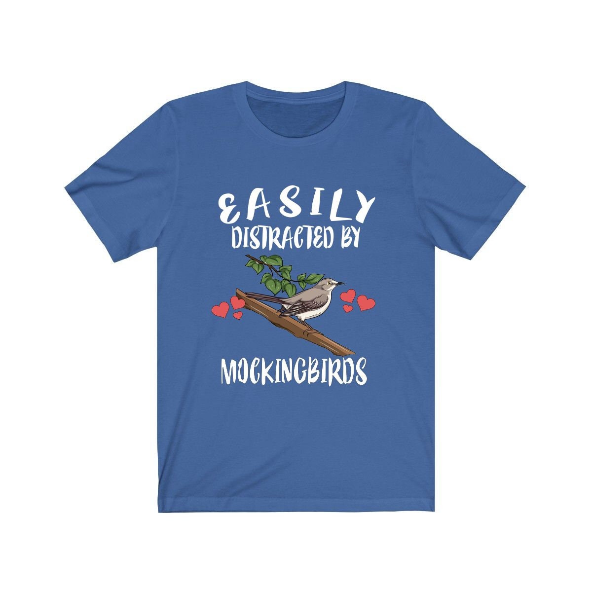 Easily Distracted By Mockingbirds Bird Shirt, Mockingbird Lover Shirt, Birding Shirt, Bird Funny Gift, Adult Kids Image 2