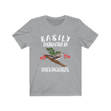 Easily Distracted By Mockingbirds Bird Shirt, Mockingbird Lover Shirt, Birding Shirt, Bird Funny Gift, Adult Kids Image 3