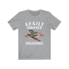 Easily Distracted By Mockingbirds Birds Shirt - mockingbird print design