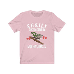 Easily Distracted By Mockingbirds Birds Shirt - mockingbird print design