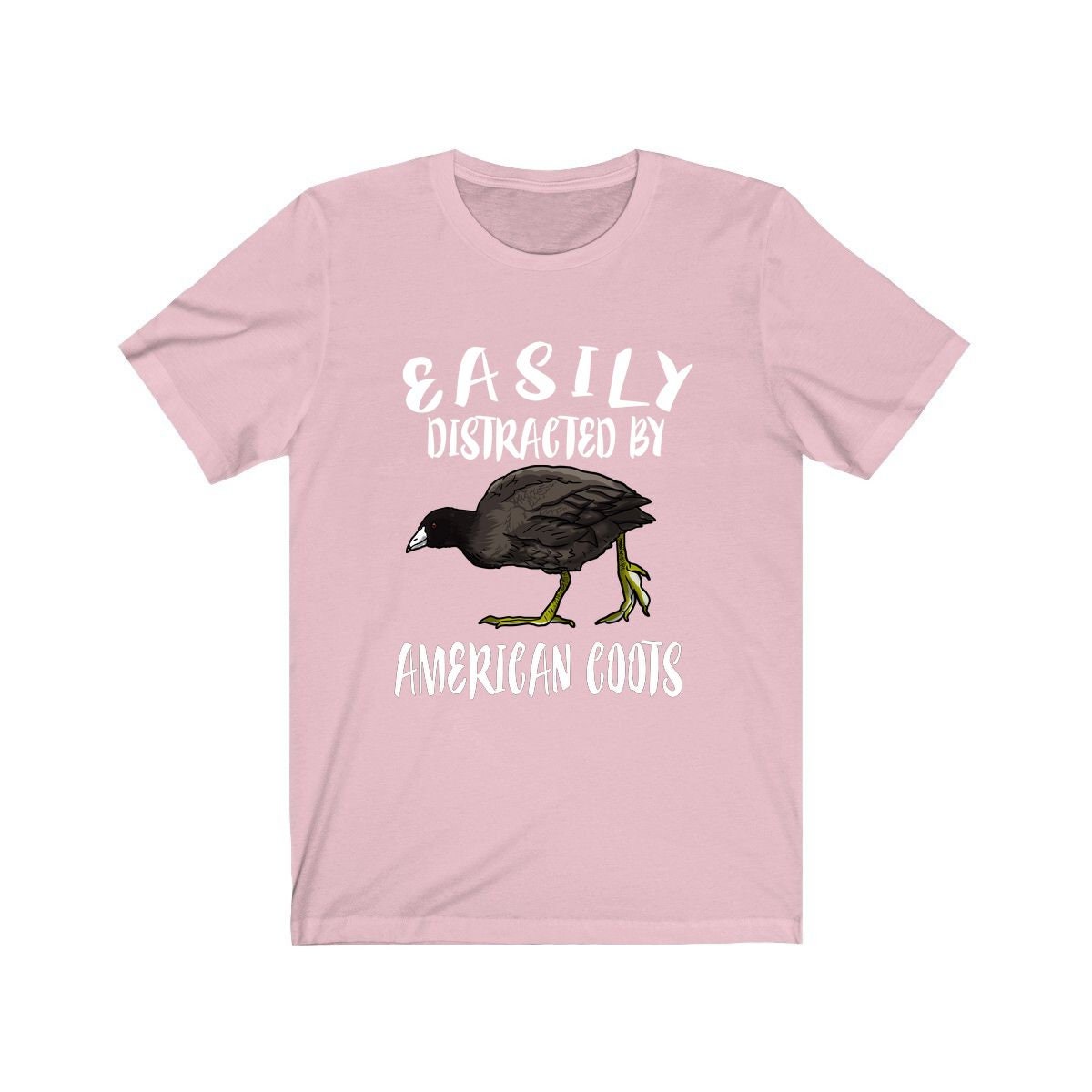 Easily Distracted By American Coots Shirt, Bird Lover Shirt, Birding Shirt, Birding Lover Gift,  Adult Toddler Kids T-Shirt Image 4