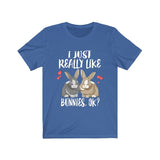 I Just Really Like Bunnies Ok Shirt, Rabbit Lover Shirt, Bunny Lover Shirt, Bunny Shirt, Bunny Lover Gift, Animal Adult Toddler Kids T-Shirt Image 2