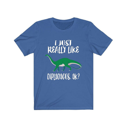 I Just Really Like Diplodocus OK Dinosaur Shirt - diplodocus print design