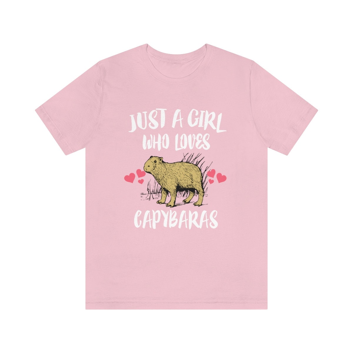 Just A Girl Who Loves Capybaras Shirt, Capybara Lover Shirt, Capybara Lover Gift, Capybara Shirt, Animal Adult Toddler Kids T-Shirt Image 3
