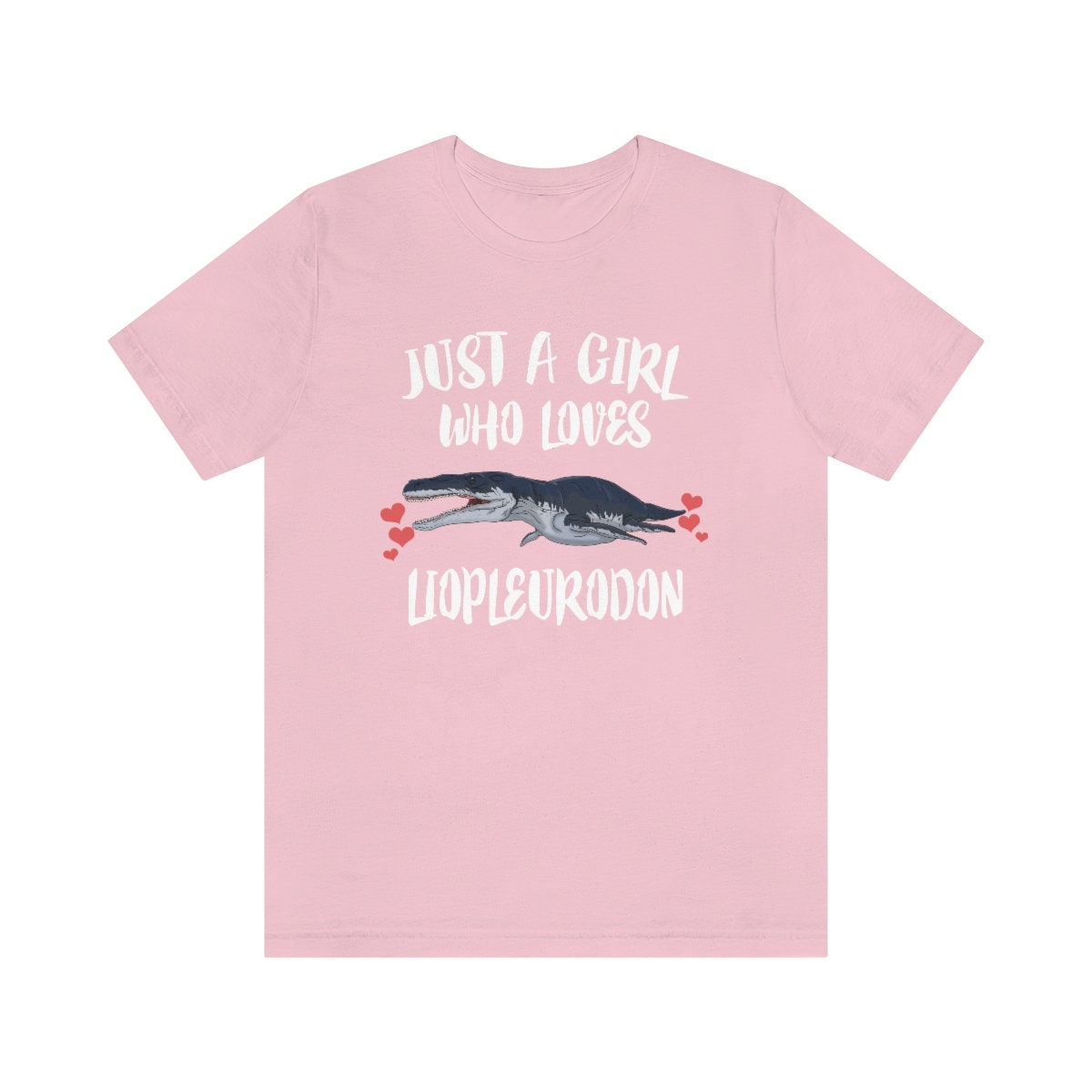 Just A Girl Who Loves Liopleurodon Dinosaur Shirt, Liopleurodon Lover Shirt, Dinosaur Lover Gift, Animal Adult Toddler Kids Gift T-Shirt Image 2