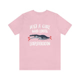 Just A Girl Who Loves Liopleurodon Dinosaur Shirt, Liopleurodon Lover Shirt, Dinosaur Lover Gift, Animal Adult Toddler Kids Gift T-Shirt Image 2