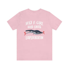 Just A Girl Who Loves Liopleurodon Shirt - Liopleurodon print design