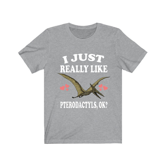 I just really like pterodactyls ok flying dinosaur lover tee