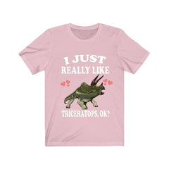 I just really like triceratops ok Cretaceous ceratopsian dinosaur tee