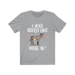 I Just Really Like Mules OK Shirt - mule print design