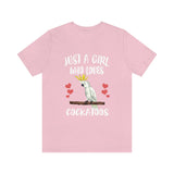 Just A Girl Who Loves Cockatoo Shirt, Cockatoo Lover Shirt, Cockatoo Shirt, Cockatoo Lover Gift, Animal Gift Image 2