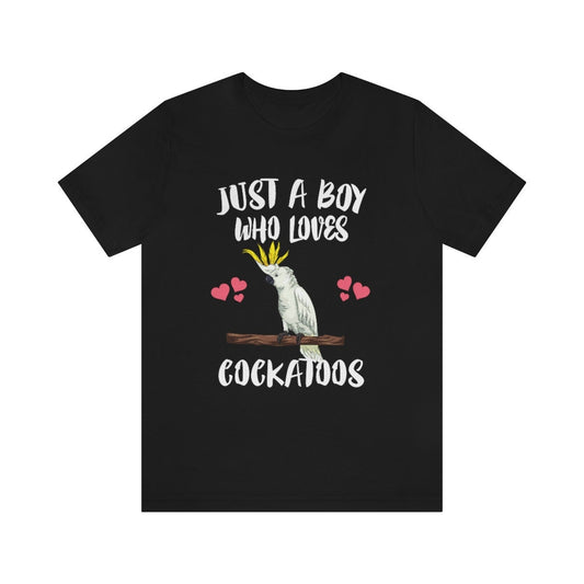 Just A Boy Who Loves Cockatoos Shirt - cockatoo print design