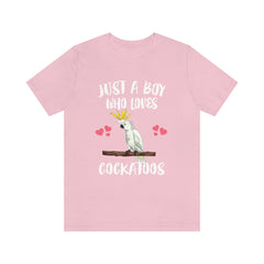 Just A Boy Who Loves Cockatoos Shirt - cockatoo print design