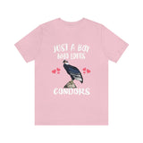 Just A Boy Who Loves Condors Birds Shirt, Condors Lover Shirt, Birding Shirt, Condors Lover Gift, Animal Adult Kids T-Shirt Image 4