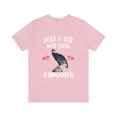 Just A Boy Who Loves Condors Birds Shirt - condor print design