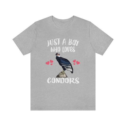 Just A Boy Who Loves Condors Birds Shirt - condor print design