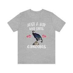 Just A Boy Who Loves Condors Birds Shirt - condor print design