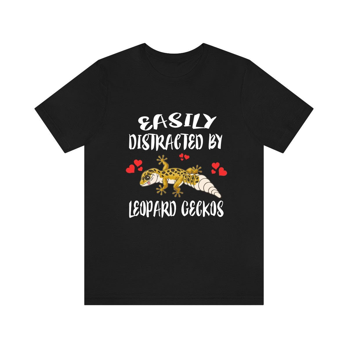 Easily Distracted By Leopard Geckos Shirt, Lizard Lover Shirt, Leopard Gecko Shirt, Lizard Owner Shirt, Lizard Lover Gift, Lizard T-Shirt Image 1