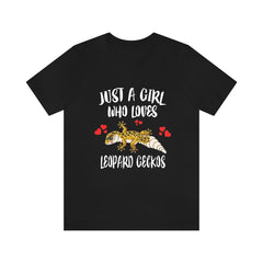 Just A Girl Who Loves Leopard Geckos Shirt - leopard gecko print design