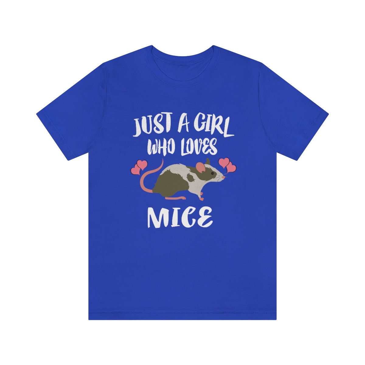 Just A Girl Who Loves Mice Mouse Shirt, Mouse Lover Shirt, Mice Lover Gift, Mouse Tee, Animal Adult Toddler Kids T-Shirt Image 4