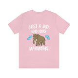 Just A Boy Who Loves Mammoths Shirt, Mammoth Lover Shirt, Mammoth Shirt, Mammoth Lover Gift, Animal Adult Kids T-Shirt Image 4