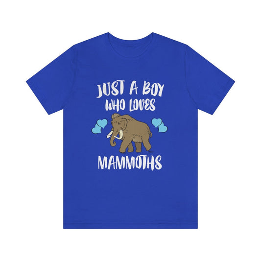 Just A Boy Who Loves Mammoths Shirt - mammoth print design