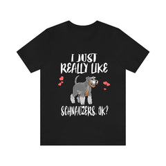 I Just Really Like Schnauzers Shirt - Schnauzer print design