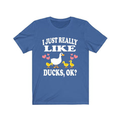 I Just Really Like Ducks Shirt, Duck Shirt, Duck Lover Gift, Bird Lover Shirt, Animal Lover Adult Toddler Infant Kids Gift T-Shirt Image 2