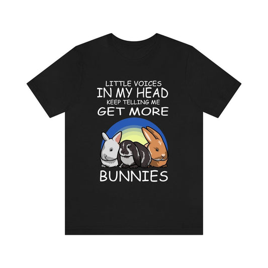 Little Voices Keep Telling Me Get More Bunnies Rabbit Shirt, Cute Bunny Shirt, Animal Adult Toddler Infant Kids Gift T-Shirt Image 2