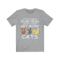 Little Voices Keep Telling Me Get More Cats Shirt - cat print design
