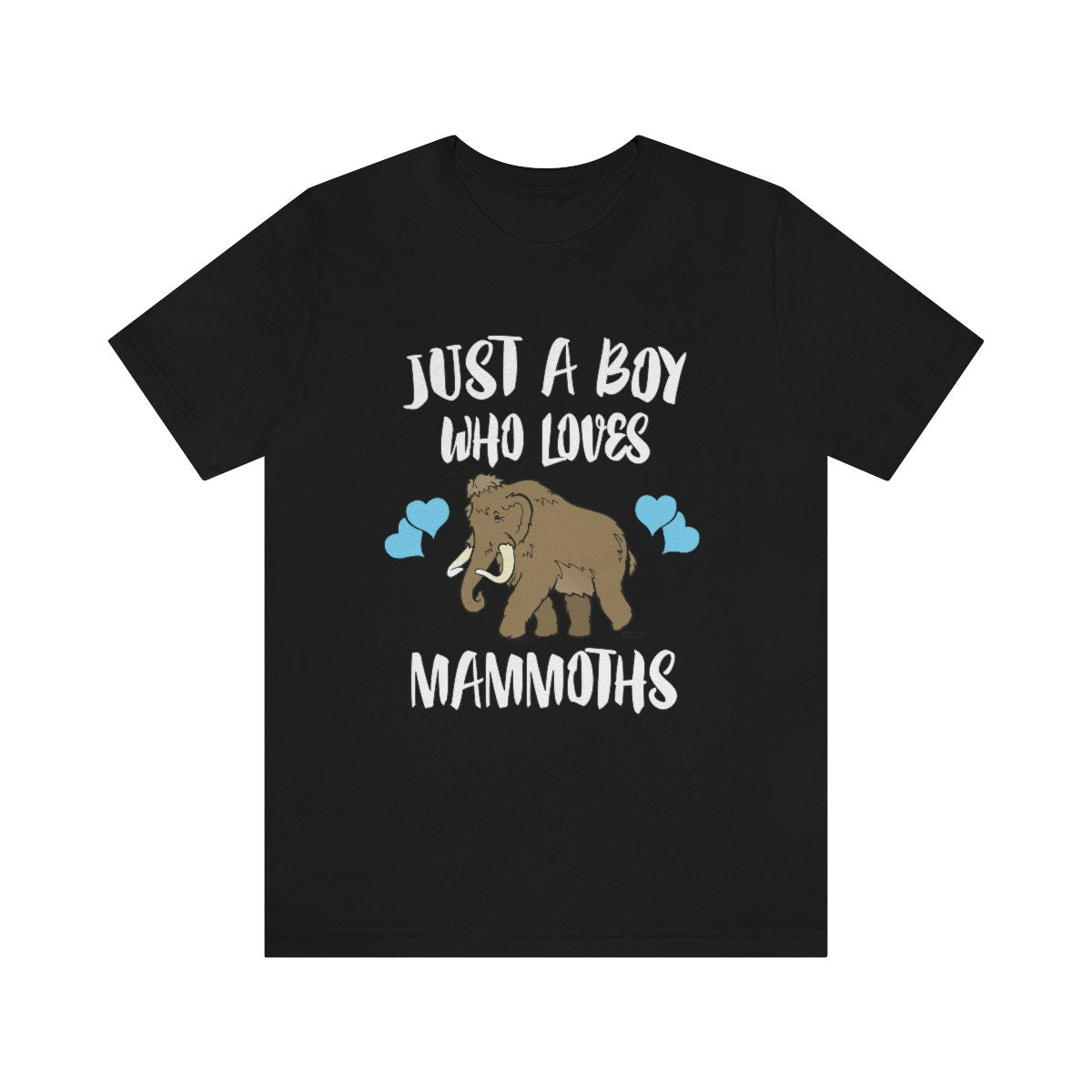 Just A Boy Who Loves Mammoths Shirt, Mammoth Lover Shirt, Mammoth Shirt, Mammoth Lover Gift, Animal Adult Kids T-Shirt Image 2