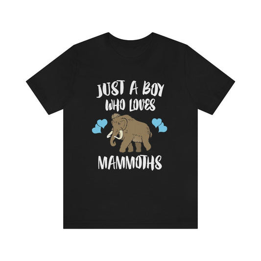 Just A Boy Who Loves Mammoths Shirt - mammoth print design