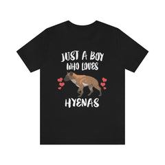 Just A Boy Who Loves Hyenas Shirt - hyena print design
